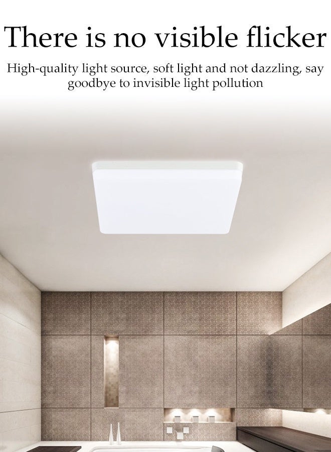 DUNISO Modern LED Ceiling Light, Non-Dimmable,Flush Mount 36W Square LED Ceiling Lamp without Flicker for Kitchen, Bathroom, Hallway, 6500K - Image 4